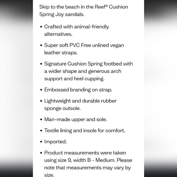 Reef Cushion Spring Joy Flip-Flop Sandals- Natural - Picture 6 of 11